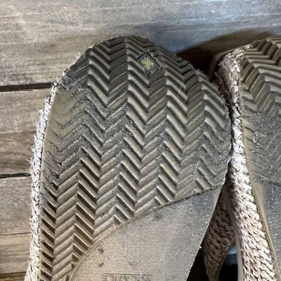 Womens Volatile Y2K Tan Wedge Heeled Thong Sandals Flip Flops Size 8 M GUC‎ - Picture 7 of 8